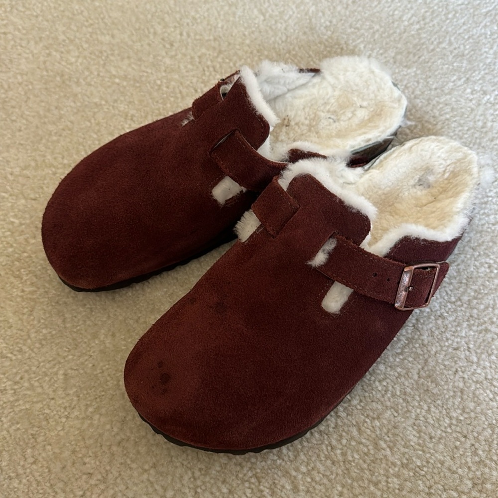 Euc Birkenstock Boston Shearing